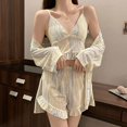 thumbnail image 2 of Ensemble de 3 Pyjamas pour Femmes Ensembles Pyjamas et Shorts Pyjamas Tenues de Détente, 2 of 6