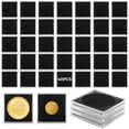 thumbnail image 1 of 40 estuches acrílicos para colección de monedas, estuches para monedas con bases de espuma ajustables, soportes universales para monedas, estuches protectores para monedas para coleccionistas, 1 of 6
