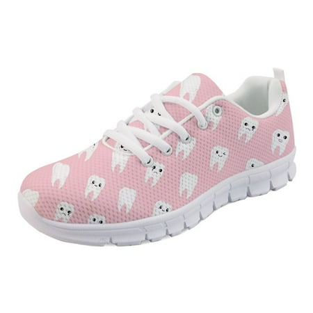

Fashion Brand Flat Shoes Women Summer Woman Flats Shoe Cute Cartoon Dentist Print Girls Sneakers Breathable Lightweight Footwear