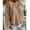 Khaki, variant on AOOCHASLIY Clothes Sweaters Women's Knitted Outer Sun Protection Knitted Hooded Clothing