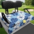 thumbnail image 4 of XYZCANDO Tropical Hibiscus Golf Cart Seat Cover with 4 Pockets - Washable Non-Slip Seat Protector for 2-Seat Golf Carts, 4 of 9
