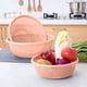 thumbnail image 5 of Juego de cestas de lavado redondas con colador de drenaje, para almacenar frutas en la cocina, diseño hueco, portátil, 3 piezas, material plástico, para cocina,Wsvlmg, 5 of 8
