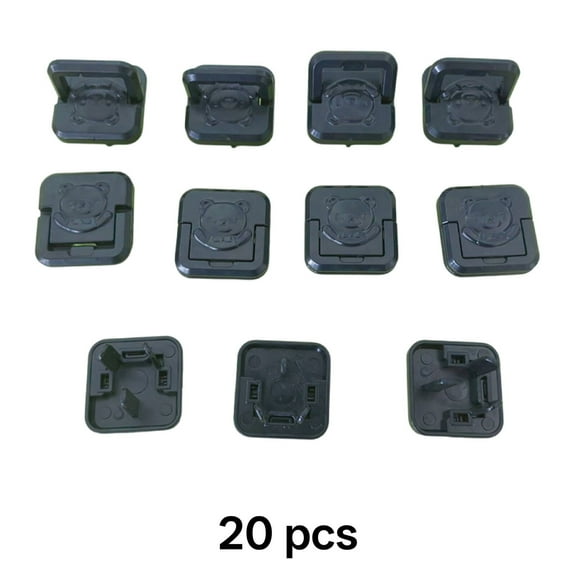 XIRQI 20Pcs Outlet Covers Baby Proofing,Shockproof Safety Design Outlet Covers,Cute Bear Shaped