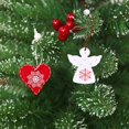 thumbnail image 4 of 12 piezas de adornos de madera para árbol de Navidad, adornos colgantes de madera para árbol de Navidad, decoraciones colgantes navideñas, 4 of 5