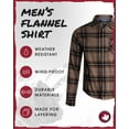 thumbnail image 2 of CANADA WEATHER GEAR Men's Flannel Shirt - Casual Button Down Long Sleeve Sweatshirts for Men (M-XXL), 2 of 6