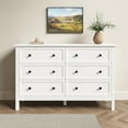 thumbnail image 6 of LYNSOM White Dresser for Bedroom, Modern 6 Drawer Double Dresser with Deep Drawer and Metal Handle, Wood Dressers & Chests of Drawers for Hallway, Entryway, 6 of 8