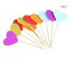 thumbnail image 4 of Yuarrent 30pcs Corazón de Patrón Recoger Adhesivo Fieltro Palillos Cóctel Sandwich Decoración del hogar Color oscuro mixto Yuarrent JJ17337-12, 4 of 6