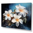 thumbnail image 2 of Designart "Moonlit Serenade Of Plumeria In Silver I" Plumeria Wall Decor, 2 of 7