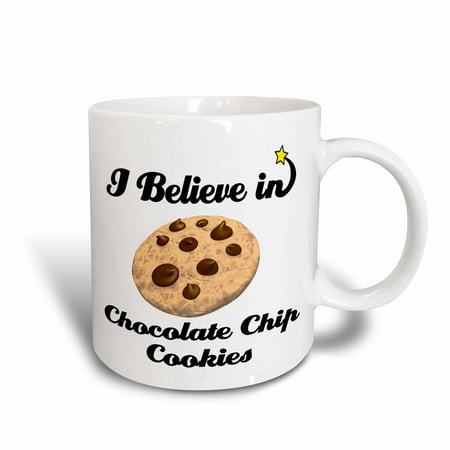 3dRose I Believe In Chocolate Chip Cookies, Ceramic Mug,