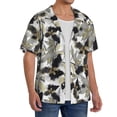 thumbnail image 2 of Kdxio Men's Hawaiian Shirt for Men Short Sleeve Shirt Abstract Watercolor Summer Casual Holiday Beach Button Down T-Shirts, 2 of 7