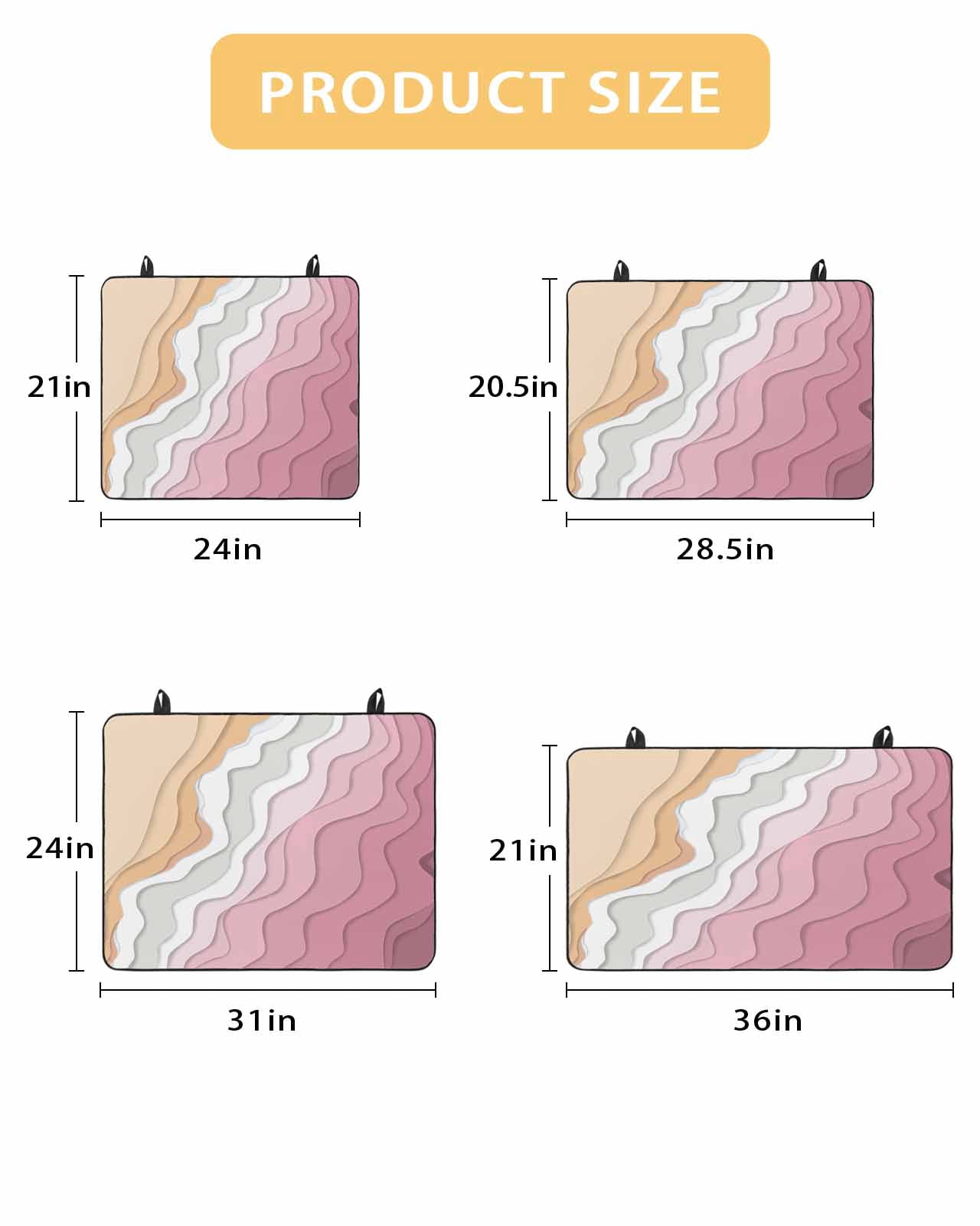 nqOlkjepod Large Induction Cooktop Protector Mat 36"x21", Pink Coastal Beach Stove Top Covers for Electric Stove, Country Romantic Simple Sea Waves Stove Burner Cover Mats, Glass Top Stove Cover