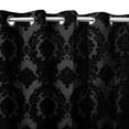 thumbnail image 3 of Grommet Blackout Curtain Taffeta Damask 56" Wide Tall Curtain, 3 of 10