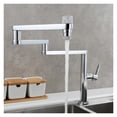 thumbnail image 1 of Brass Folding Kitchen Faucet Double Joint Swing Arms Hot & Cold Water Three Section Extension Sink Faucet Dual Functions Tap ,Easy Opearte, 1 of 7