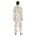 thumbnail image 4 of FORMRS Onesies Pajama for Adults Unisex Hoodie Winter Jumpsuit One Piece Sleepwear, Sizes S-2XL, Polka Dot, 4 of 7
