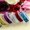 thumbnail image 6 of 6 Rolls Metallic Glitter Ribbons Christmas Tinsel Garland for Holiday Wedding Birthday Party Decoration Gift Wrapping, 6 of 7