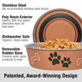 thumbnail image 2 of Cuencos para perros Loving Pets Bella de acero inoxidable a prueba de derrames, 2 of 7