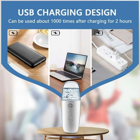 

Tangnade Kitchen Utensils and Decorations Nano Facial Mist Cold Spray Hydrating Sprayer Humidifier Atomization 30ml