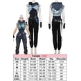 thumbnail image 3 of Juego Valorant Jett Cosplay Disfraz de mujer Peluca Tiradora femenina Juego de rol Trajes de fantasía Ropa de fiesta de carnaval de Halloween Disfraz, 3 of 5