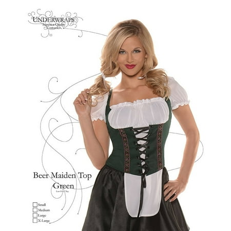 Green Beer Maiden Top Underwraps Costumes 28616