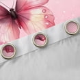 thumbnail image 4 of Homewish Flying Butterfly Blackout Curtains Set of 2 (52x84 Each) For Children Teens Female,Bling Leopard Print Window Curtains,Pink Glitter Curtains and Drapes,Microfiber Bedroom Decor, 4 of 6