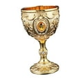 thumbnail image 4 of Fiocias Embossed Water Goblet Drinking Cup Collection Reusable Tableware Metal Cup Mini Gold, 4 of 9