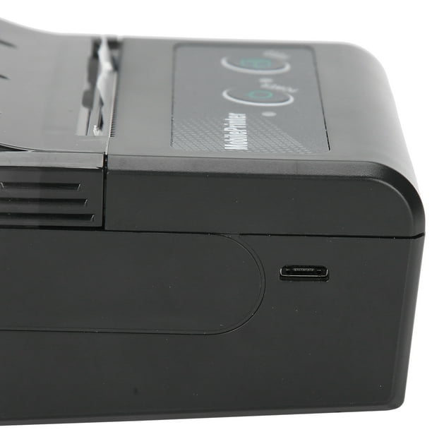 Imprimante de Reçu Thermique, Imprimante de Ticket Thermique de Batterie  1500mAh, Mini Machine d'Étiquettes Compacte pour l'Impression de Factures  de Taxi de Bureau 