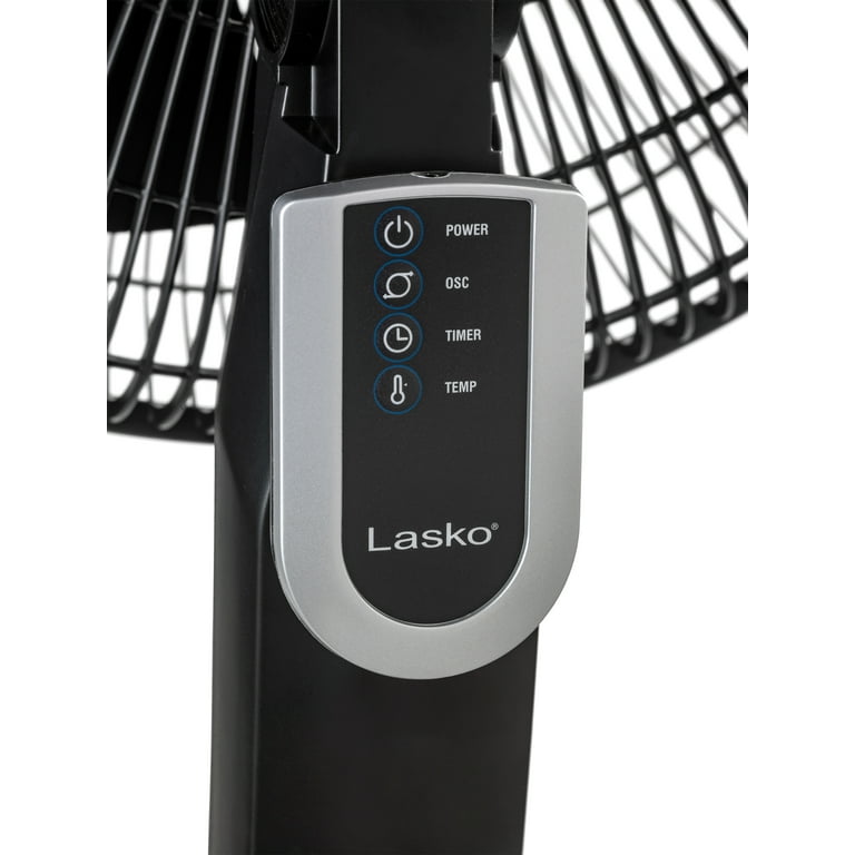 Lasko 16 4-Speed Oscillating Pedestal Fan with Remote Control, S16612,  Black - Walmart.com