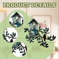 thumbnail image 4 of CCOCC Metal Wall Decor,Birdhouse Wall Art Metal Wall Art,Colorful Bird Figures Outdoor Wall Art,Style1, 4 of 7