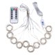 thumbnail image 1 of 3x3m 300LED Lámpara de cortina Alambre de cobre Fairy String Light Decor (Colorido) Likrtyny Lamparas Hogar Multifuncional, 1 of 8