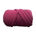 thumbnail image 1 of Hilo grueso, hilo grueso voluminoso, hilo gigante de tubo de tejido suave con nudo trenzado de 500 g, Morado oscuro, 1 of 9