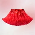 thumbnail image 3 of Cethrio Girls Tutu Skirts, Summer Elastic Waist Dancing Casual Mini Skirts Red Size 5-7 T, 3 of 4