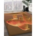 thumbnail image 3 of Ahgly Company Machine Washable Indoor Rectangle Transitional Orange Area Rugs, 2' x 3', 3 of 7