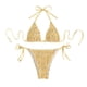 thumbnail image 4 of Traje de baño de 2 piezas con cintura alta y tirantes cruzados para mujer Fridja  nalpqowj52927, 4 of 7