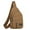 Brown, variant on Canvas Crossbody Sling Bags for Men Casual Mini Backpack Students Lightweight Hiking Sports Zipper Chest Bag Fanny Pack Brown