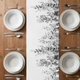 thumbnail image 4 of Table Runner 72 Inches Long for Kitchen Dining, Grey Eucalyptus Dresser Scarf Farmhouse, Dining Table Decorations for Wedding/Parties, Weeping Botanical Leaf Watercolor 18 x 72 In, 4 of 8