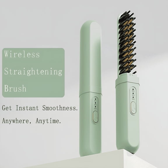 ACDANC Heated Curling Brush, Cordless Hair Straightener, Ionic Curling Iron Volumizing Hot Brush, Create Root Volume & Loose, Ionic Brush Volumizer