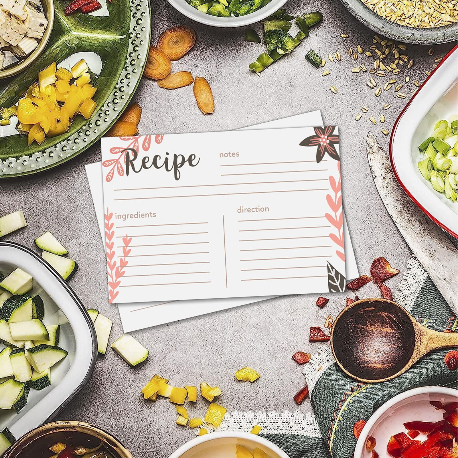 4x6 recipe card binder With a trusty ballpoint pen or fine Recipe Cards, 50pcs Set For