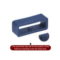 thumbnail image 4 of Uxcell 6pack Watch Strap Loop Fastener Rings 18mm Rubber Watch Holder Keeper Navy Blue, 4 of 6