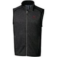thumbnail image 2 of Men's Cutter & Buck Bobby Bowden Heather Charcoal Florida State Seminoles Big & Tall Mainsail Full-Zip Vest, 2 of 3
