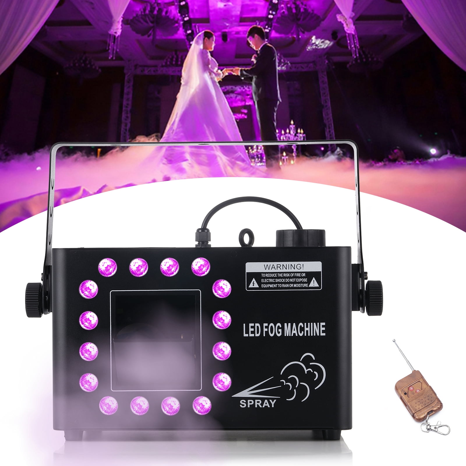 AC110-130V 1500W Low Profile Hazer Haze Smoke Machine DMX Theater DJ Party Stage Effect for Wedding Scene