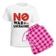 thumbnail image 5 of CafePress - No War In Ukraine Women's Light Pajamas - Women's Short Sleeve Print T-Shirt and Pants Light Cotton Pajama Set, 5 of 7