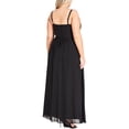 thumbnail image 2 of City Chic Womens Plus Serene V-Neck amxi Evening Dress Black 14, 2 of 2