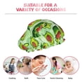 thumbnail image 6 of Kdxio Avocado color cute animals Print Shower Cap for Women,Elastic and Reusable,Double Waterproof Layers Bathing Hat, 6 of 6