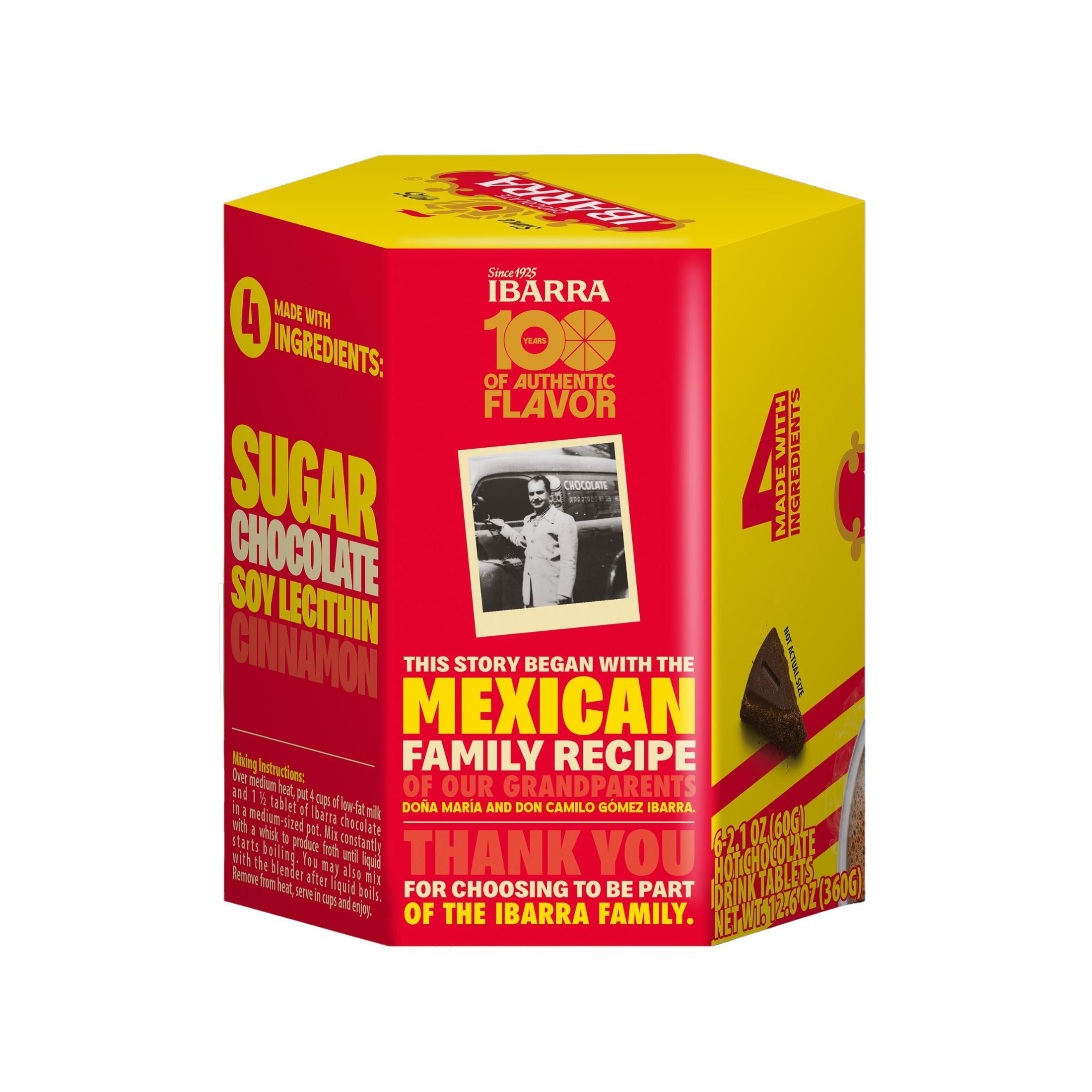 Ibarra Hot Chocolate Mix, Mexican Chocolate, 12.6 oz, 1 Count