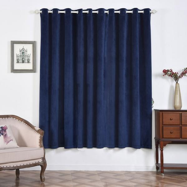 Navy Blue Blackout Curtains 2 Packs 52 x 84 Inch Grommet Curtains