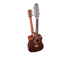 thumbnail image 6 of 12/6 Strings Acoustic Double Neck, Double Sided Busuyi Guitar, Travel Acoustic Guitar with Classical Metal Heel 41inch Cutaway Guitar, 39inch Acoustic Guitar, Double Sided Neck Guitar, 2020 NPT +Bag, 6 of 9
