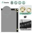 thumbnail image 4 of 5' x 59' Grey Privacy Fence Screen Heavy Duty Windscreen Mesh Fencing Shade Fabric with Brass Grommets for Outdoor Fence Garden Patio Swimming Pool, 4 of 8