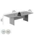 thumbnail image 6 of 96W x 42D Conference Table with Wood Base in Platinum Gray - Engineered Wood, 6 of 7