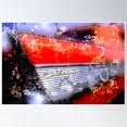 thumbnail image 2 of Red Blast Poster Wall Art, Modern Wall Decor For Living Room Bedroom, 24x36 UNFRAMED, 2 of 3