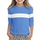 thumbnail image 4 of Blusas y camisas de manga corta con cuello redondo para verano y primavera, moda para niños pequeños, blusa lisa con cuello redondo y manga 3/4 para mujer, blusa de poliéster para niños, 4 of 5